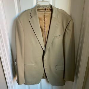 Samuelsohn SB Gable Performance 100% Wool Tan Suit 42/36 TALL